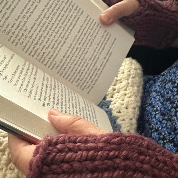 Hand Knit Wool Fingerless Gloves ~ Unisex - Picture 5 of 7